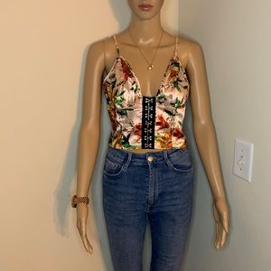 Multi color floral top